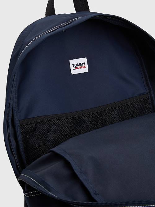 Tommy Hilfiger Essential Logo Backpack Moški Torbice Modra | TH410CDQ