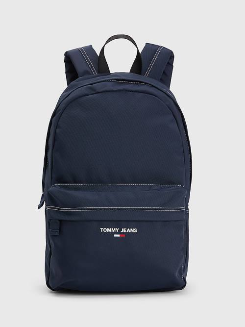 Tommy Hilfiger Essential Logo Backpack Moški Torbice Modra | TH410CDQ