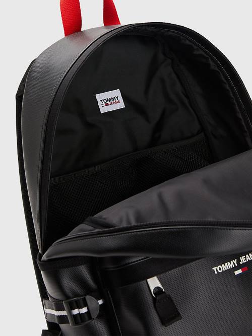 Tommy Hilfiger Essential Logo Backpack Moški Torbice Črna | TH542GKD