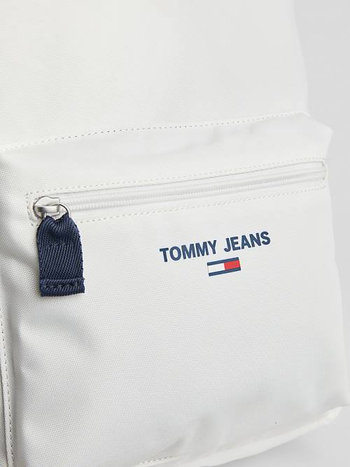 Tommy Hilfiger Essential Logo Backpack Ženske Torbice Bela | TH257SCN