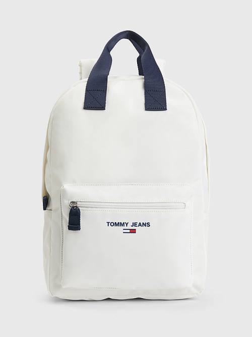 Tommy Hilfiger Essential Logo Backpack Ženske Torbice Bela | TH257SCN