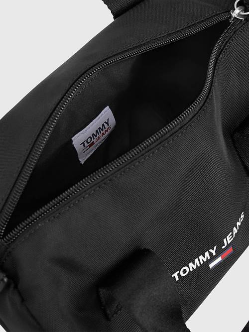 Tommy Hilfiger Essential Logo Crossover Ženske Torbice Črna | TH013HPJ