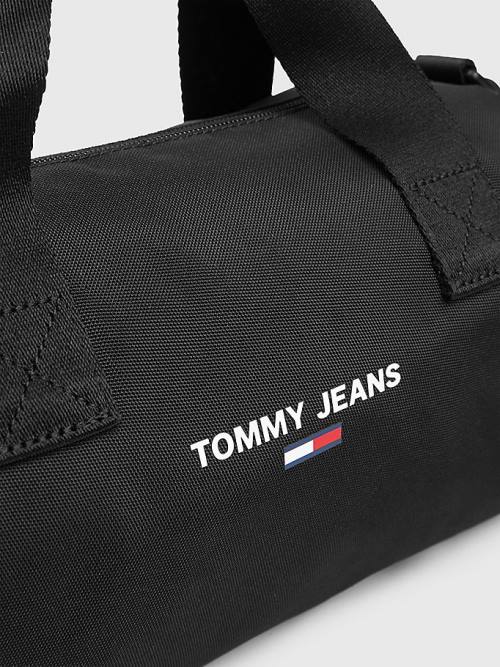 Tommy Hilfiger Essential Logo Crossover Ženske Torbice Črna | TH013HPJ