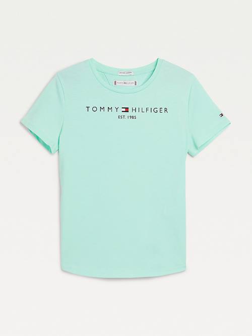 Tommy Hilfiger Essential Logo Dekleta Majice Zelena | TH249UHF