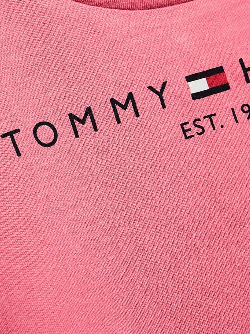 Tommy Hilfiger Essential Logo Dekleta Majice Rdeča | TH283SDA