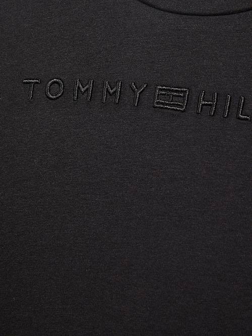 Tommy Hilfiger Essential Logo Long Sleeve Dekleta Majice Črna | TH783QMG