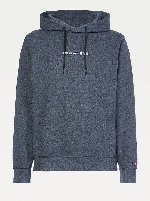 Tommy Hilfiger Essential Logo Moški Pulover s kapuco Črna | TH185QBU