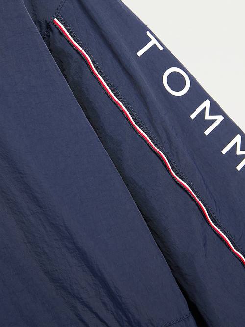 Tommy Hilfiger Essential Logo Recycled Track Dekleta Jakne Modra | TH849RML