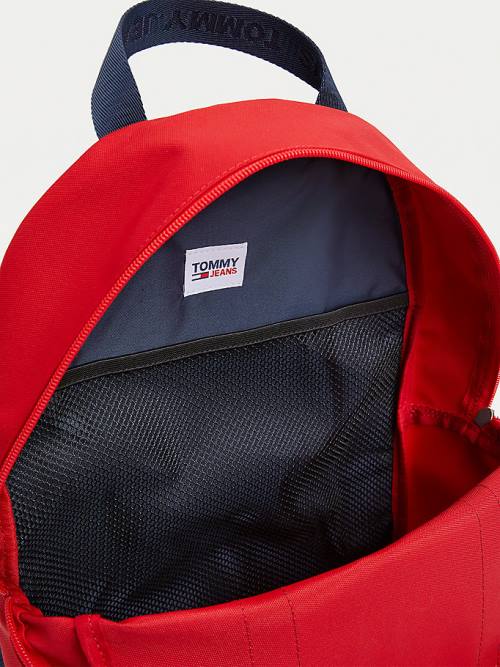 Tommy Hilfiger Essential Logo Tape Backpack Ženske Torbice Modra | TH824TBC