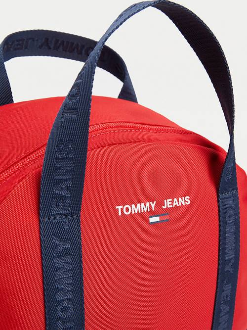 Tommy Hilfiger Essential Logo Tape Backpack Ženske Torbice Modra | TH824TBC