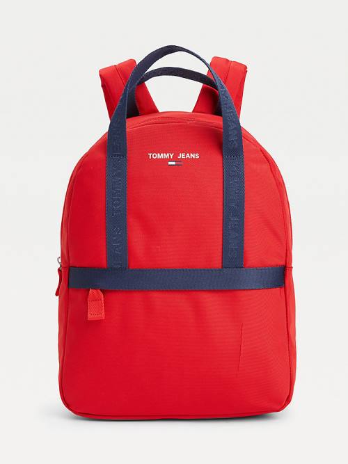 Tommy Hilfiger Essential Logo Tape Backpack Ženske Torbice Modra | TH824TBC