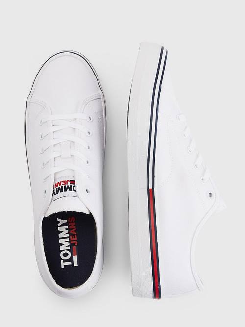 Tommy Hilfiger Essential Low-Cut Moški Superge Bela | TH841KCS