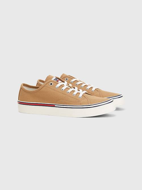 Tommy Hilfiger Essential Low-Cut Moški Superge Kaki | TH924SBM