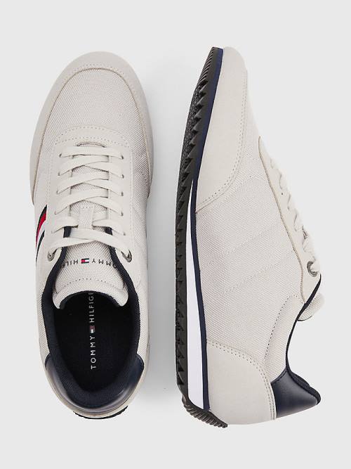 Tommy Hilfiger Essential Mesh Signature Tape Moški Superge Siva | TH127BAP