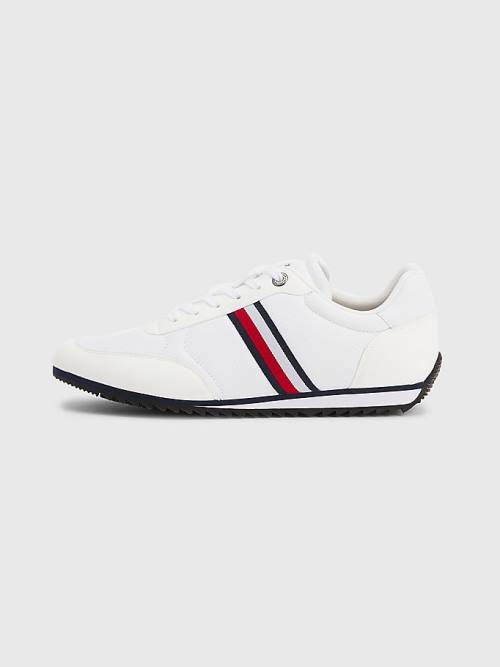 Tommy Hilfiger Essential Mesh Signature Tape Moški Superge Bela | TH645SCT