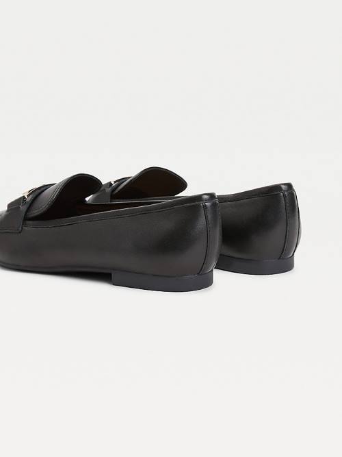 Tommy Hilfiger Essential Monogram Ženske Loafers Črna | TH501YUM