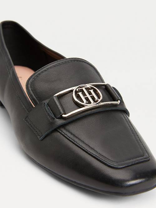 Tommy Hilfiger Essential Monogram Ženske Loafers Črna | TH501YUM