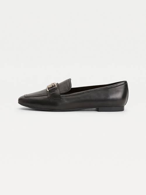 Tommy Hilfiger Essential Monogram Ženske Loafers Črna | TH501YUM