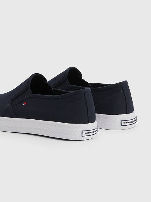 Tommy Hilfiger Essential Nautical Slip-On Ženske Superge Modra | TH042QHL