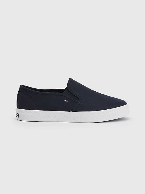 Tommy Hilfiger Essential Nautical Slip-On Ženske Superge Modra | TH042QHL