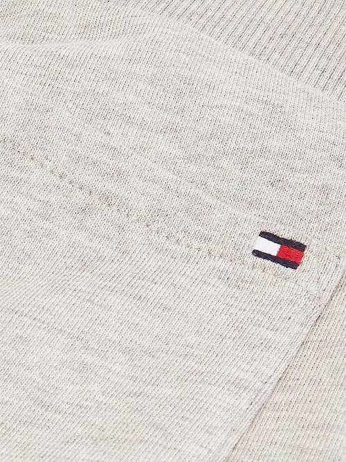 Tommy Hilfiger Essential Organic Cotton Logo Joggers Fantje Hlače Siva | TH179JSN