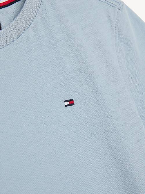 Tommy Hilfiger Essential Organic Cotton Fantje Majice Modra | TH401ACW