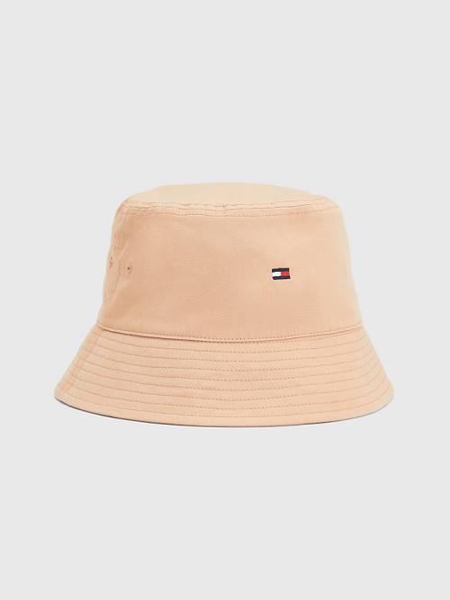 Tommy Hilfiger Essential Organic Cotton Bucket Ženske Kapa Bež | TH793XGW