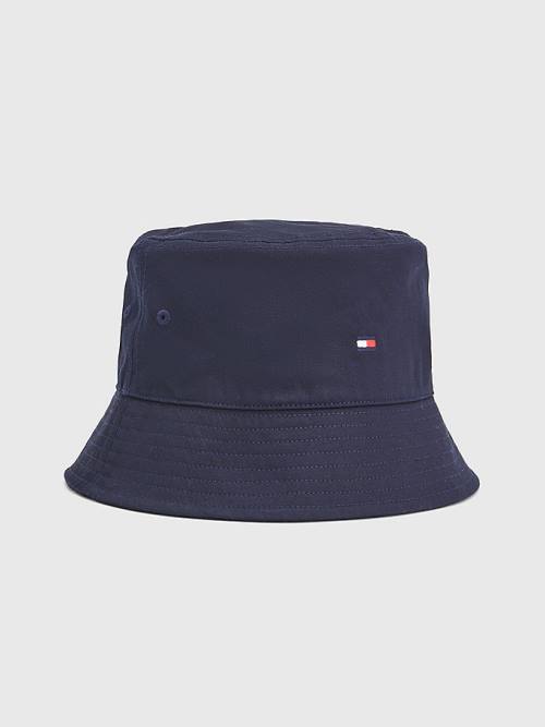 Tommy Hilfiger Essential Organic Cotton Bucket Ženske Kapa Modra | TH831OXF