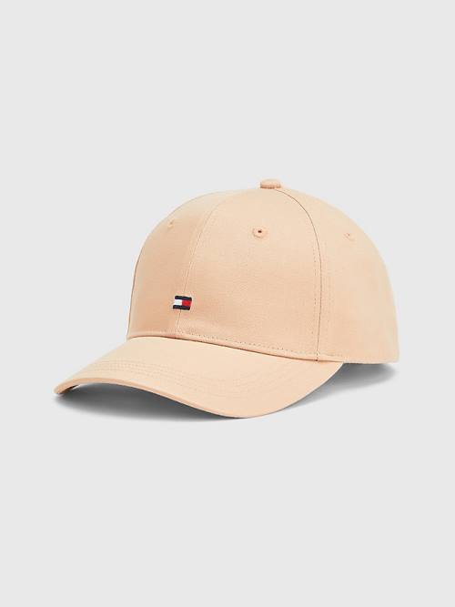 Tommy Hilfiger Essential Organic Cotton Flag Cap Ženske Kapa Bež | TH985PCO