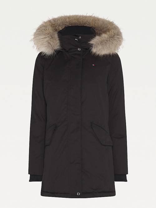 Tommy Hilfiger Essential Padded Parka Ženske Plašč Črna | TH287KTI