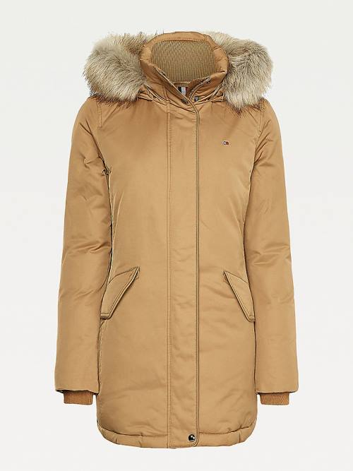 Tommy Hilfiger Essential Padded Parka Ženske Plašč Rjav | TH476HCA