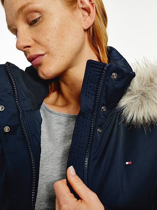 Tommy Hilfiger Essential Padded Parka Ženske Plašč Modra | TH608STC