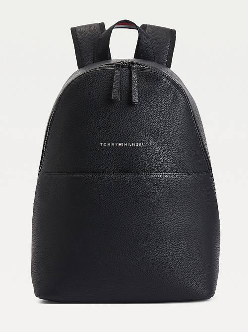 Tommy Hilfiger Essential Pebble Grain Backpack Moški Torbice Črna | TH469LNO