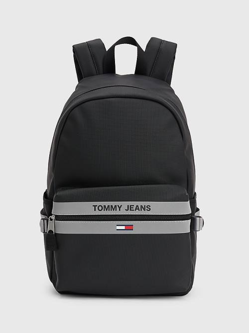 Tommy Hilfiger Essential Reflective Backpack Moški Torbice Črna | TH189EAL