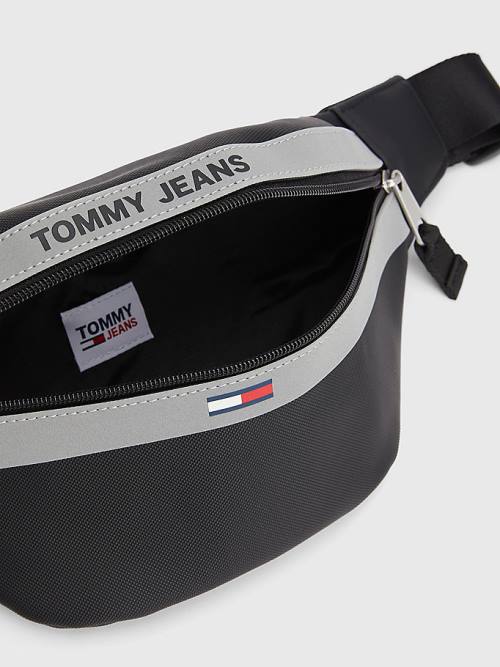 Tommy Hilfiger Essential Reflective Bum Moški Torbice Črna | TH162IMA