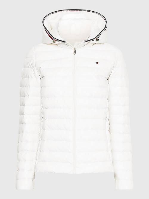 Tommy Hilfiger Essential Removable Hood Down Ženske Jakne Bela | TH871PEI