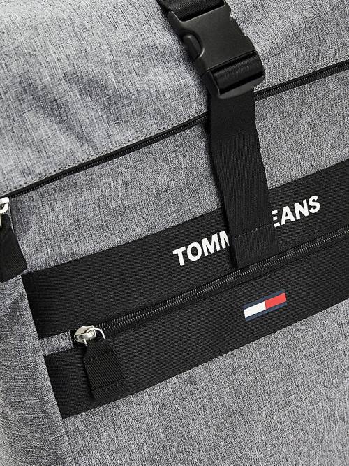 Tommy Hilfiger Essential Roll-Top Backpack Moški Torbice Siva | TH396ULP