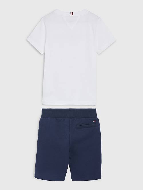 Tommy Hilfiger Essential Shorts And Set Fantje Pulover Modra | TH189NWK