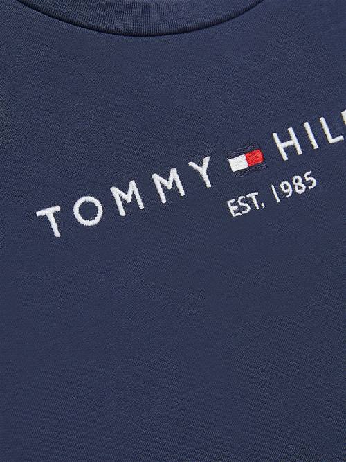 Tommy Hilfiger Essential Skater Dekleta Obleke Modra | TH180ANK