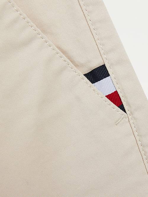 Tommy Hilfiger Essential Slim Fit Chinos Fantje Hlače Bež | TH869YCQ