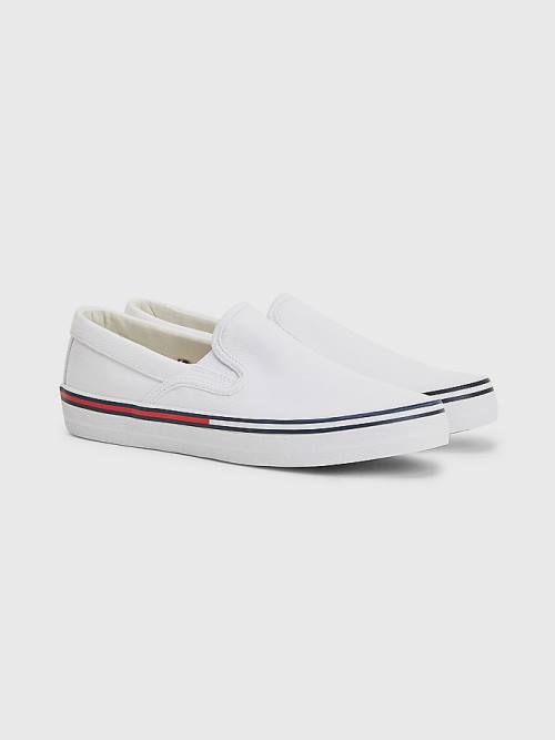 Tommy Hilfiger Essential Slip On Ženske Superge Bela | TH958NFR