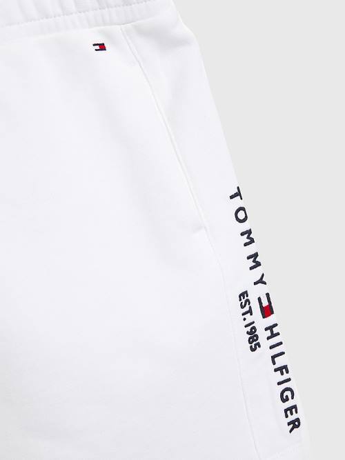 Tommy Hilfiger Essential Straight Logo Dekleta Krilo Bela | TH534MBL