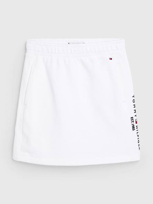 Tommy Hilfiger Essential Straight Logo Dekleta Krilo Bela | TH534MBL