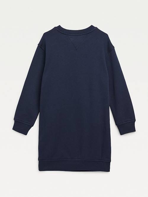 Tommy Hilfiger Essential Sweatshirt Dekleta Obleke Modra | TH147HTB