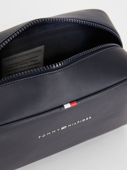 Tommy Hilfiger Essential Water Repellent Washbag Moški Torbice Modra | TH326RGH