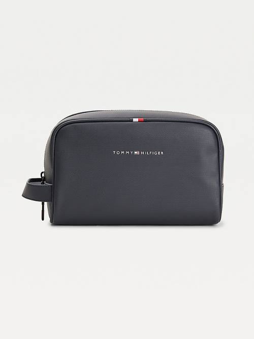 Tommy Hilfiger Essential Water Repellent Washbag Moški Torbice Modra | TH326RGH