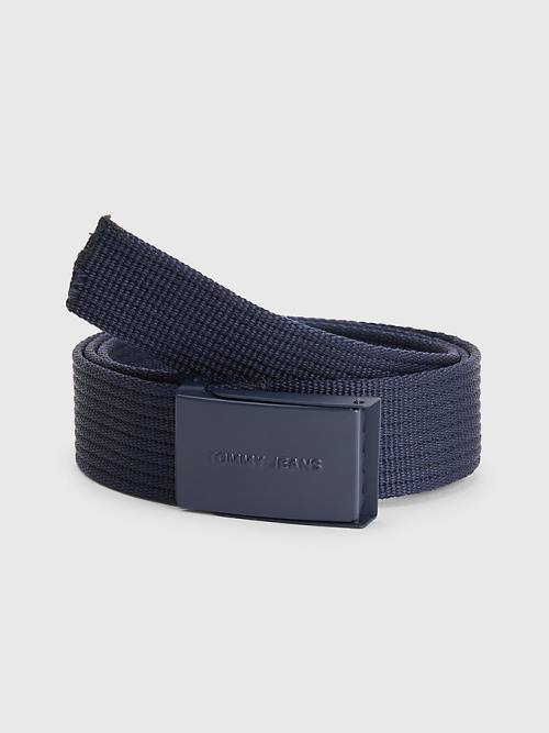 Tommy Hilfiger Essential Webbing Moški Pas Za Hlače Modra | TH390JQS