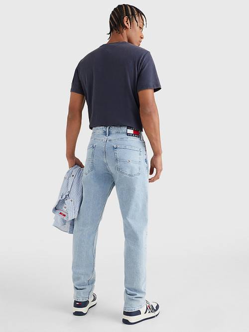 Tommy Hilfiger Ethan Straight Moški Kavbojke Denim | TH821WSA