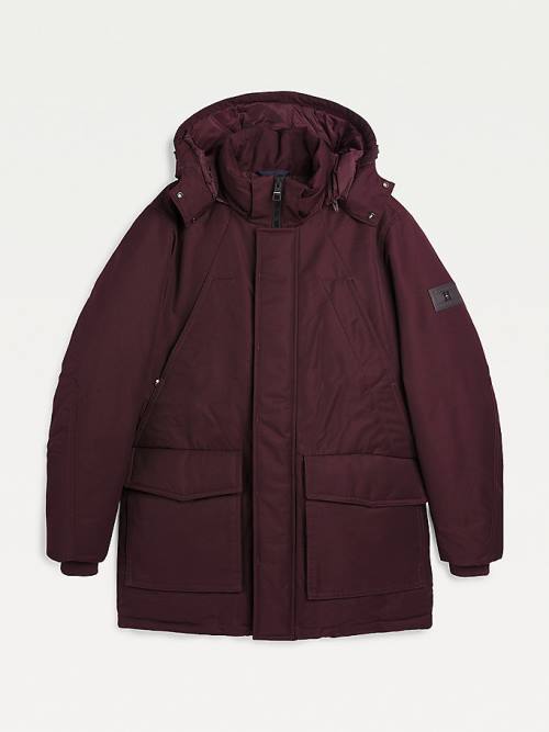 Tommy Hilfiger Exclusive Down Parka Moški Plašč Rdeča | TH620HIG