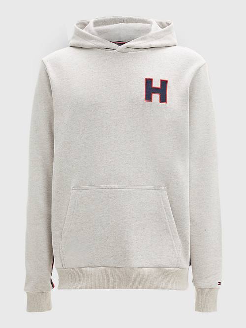 Tommy Hilfiger Exclusive Signature Detail Monogram Moški Pulover s kapuco Bež | TH746FZU